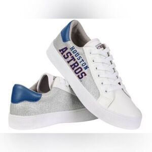 NWT FOCO MLB Women’s Houston Astros Glitter Logo Sneakers Tennis Shoes - Size 10